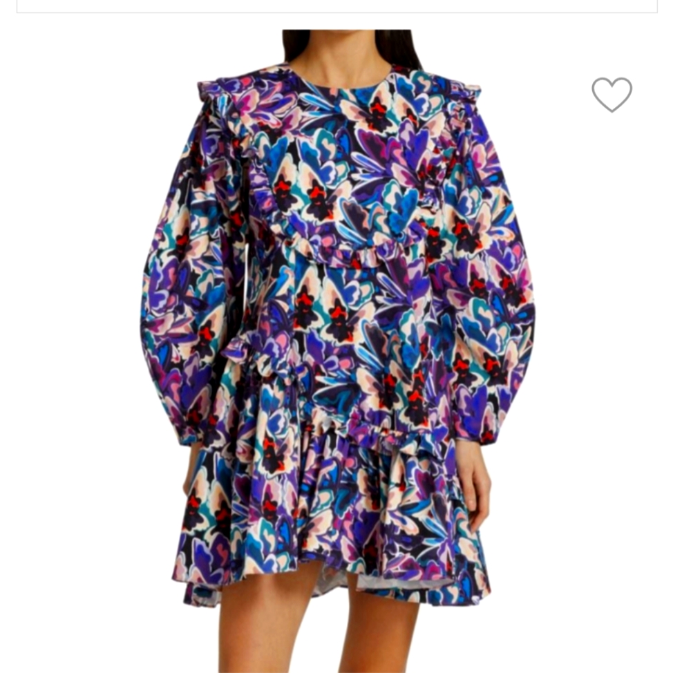 Kika Vargas Mini Dress Purple
